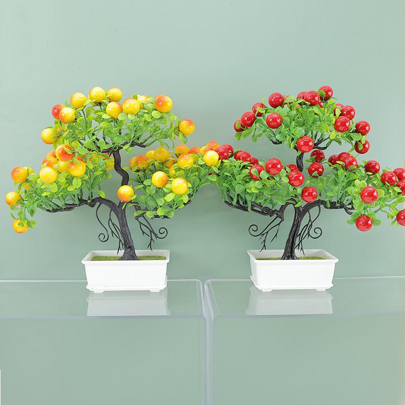 Artificial Glabra Pachira Pasq Injection Molded Plastic For Ornament Desktop