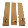 8Pcs Self Adhesive Corkboards for Wall, Long Cork Board Strips Frameless Cork Board Strips for Kitchen Office Display
