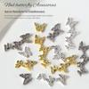 3D Gold Alloy Butterfly Nail Charms - 10 Piece Set