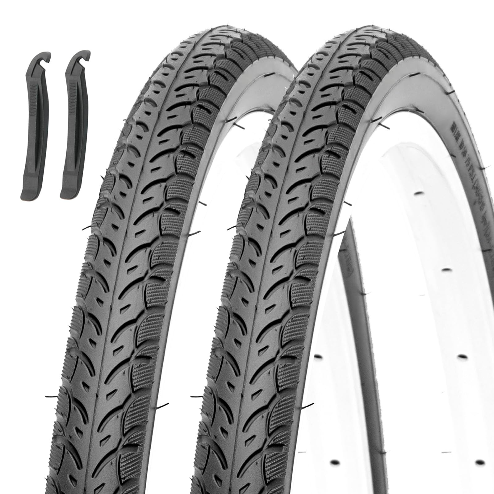 

MOHEGIA 700x35C Bicycle Tires (Set of 2): Road Bike, Cross Bike, 700C, 35C, 37-622mm Lincher Tires - Commuting, School, Cycling