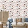 Forest Animals and Nature Wallpaper White, Light Gray and Cream 50x1000