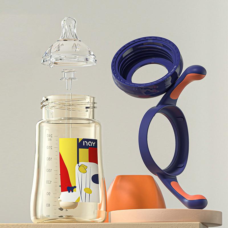 Dr.isla BPA Free Baby Bottle With Gravity Ball Newborn Baby Bottle With Handle 240ML/300ML Baby Bottles