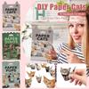 DIY Papírové kočky, DIY Kočičí tábor, 3D Ručně vyráběný model kočky, Složte si vlastní papírové kočky, Dekorativní sada ve tvaru zvířat,