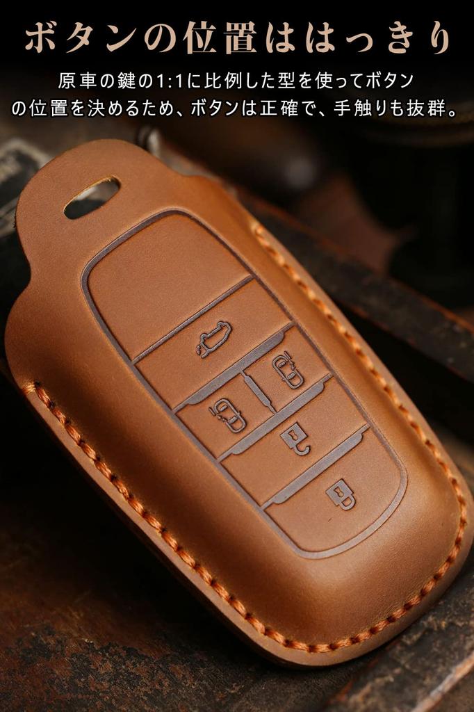 Toyota Schlüsseletui Toyota Neuer Alphard Smart Key Etui Schlüsselhülle Echtes Leder 5 Knöpfe Luxuriös Stilvoll Toyota Exklusiv Acryl Schlüsselhülle Schlüsselanhänger