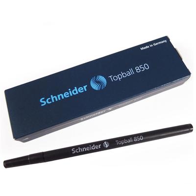 Schneider Rollerballmine Topball 850 Schwarz 1 Satz mit 10 Spitze 0,5 mm Tintenbox, TPB8501-10