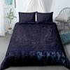 2024 Gothic Bats Black Duvet Cover Set King Queen Double Full Twin Single Size Duvet Cover Pillow Case Bed Linen Set