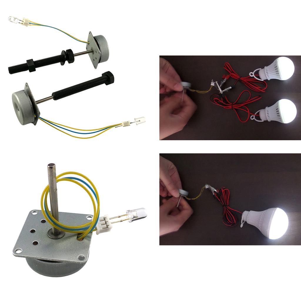 Generador pequeño Generador trifásico de CA sin escobillas Generador de turbinas eólicas Generador de manivela Modelo de ayuda didáctica