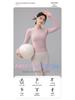 Thickened Seamless Women's Long Sleeve Yoga Top - Slimming, Breathable Round Neck for Autumn & Winter.