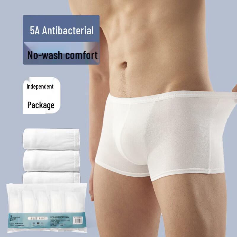 Men s Cotton Disposable Boxer Briefs (5-Pack) XL