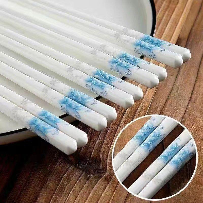 Premium Mold-Proof, Anti-Slip, High-Temp Resistant Bone China Ceramic Chopsticks