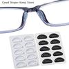 5Pairs Soft Silicone Adhesive Anti-Slip Nose Pads for Glasses Sunglasses Black/White Plastic Frame Compatible with All Glasses