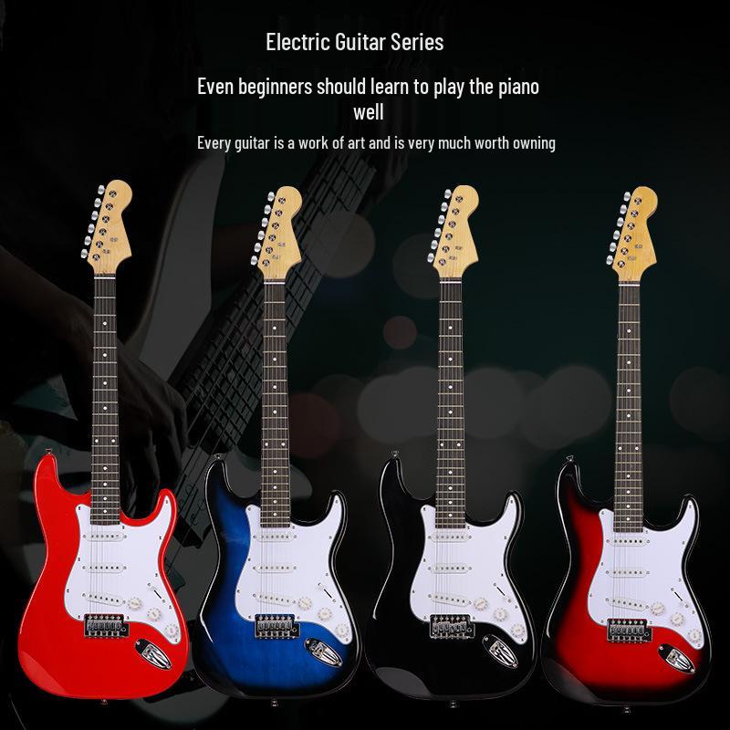 ST Classic Model 22-Fret Electric Guitar for Adults & Kids - Entry Level