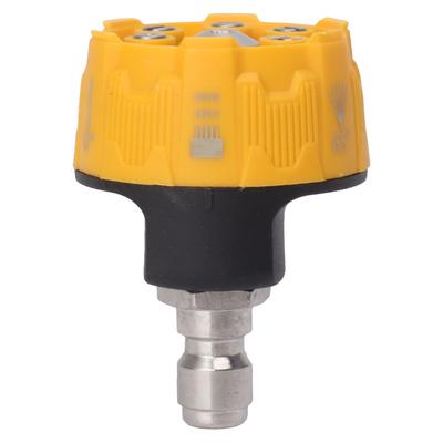 Hochdruckreiniger-Sprühdüse 6 in 1, multifunktionale, verstellbare Düse, 1/4-Stecker-Schnittstelle, Anschluss