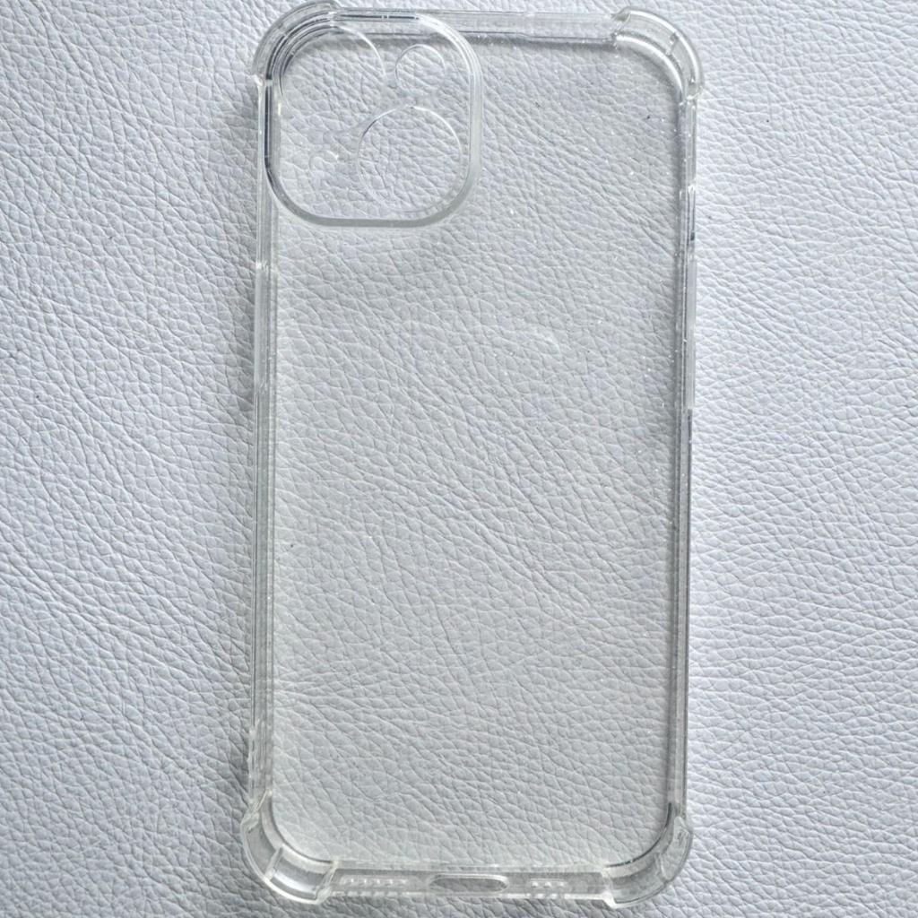 Simple Transparent Flash Powder Suitable for Apple 16 IPhone 15 ProMax14TPU Anti-fall Mobile Phone Protection Case