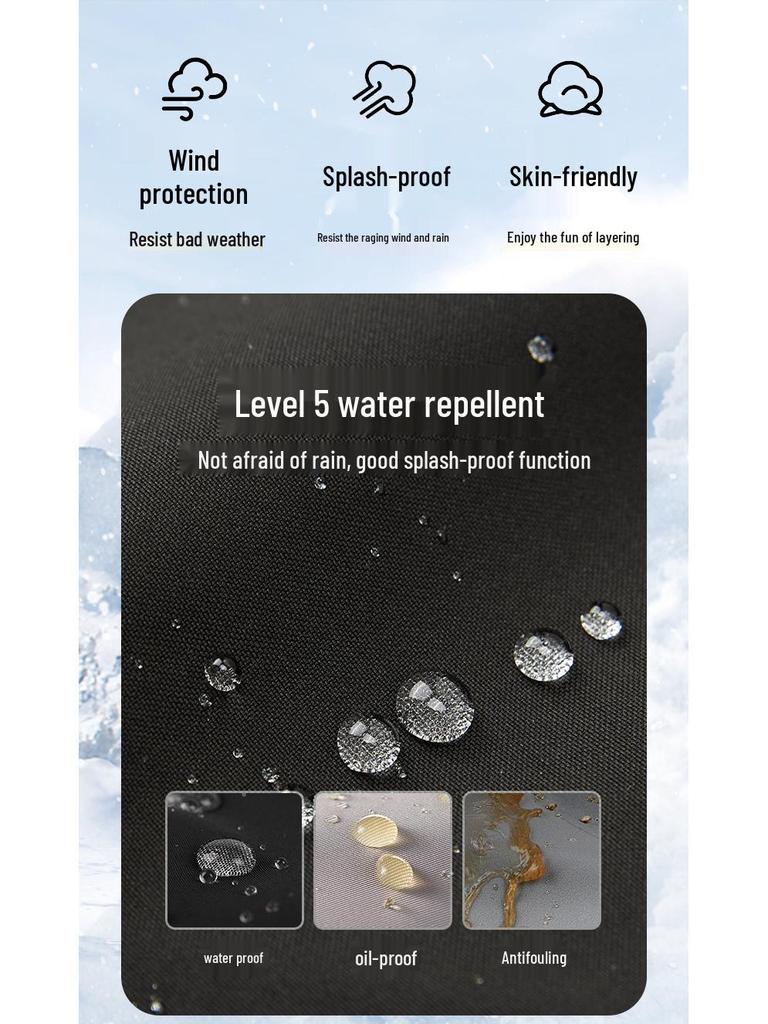 Unisex Outdoor 3-in-1 Tech Mountaineering Suit: Waterproof, Windproof, Temperature-Regulating, Fashionable, Wear-Resistant, Scratch-Resistant.