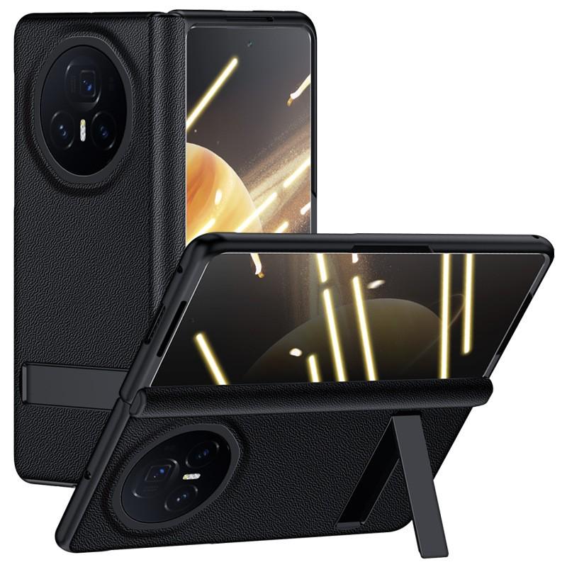Custodia a Flip in Pelle Nappa Premium per Honor Magic V3 Con Supporto Integrato Protezione Cerniera Magnetica Pellicola Protettiva Schermo Inclusa