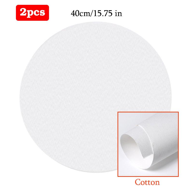 2 Pezzi Tela Bianca Vuota Quadrata per Artisti Telaio in Legno Tavolette di Tela per Artisti in Cotone per Pittura a Olio Acrilico Acquerello