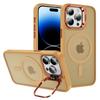 For iPhone 14 Pro Max Case Skin-Touch PC+TPU+Metal Phone Cover Compatible with MagSafe