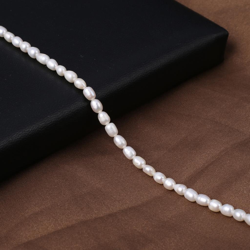 1String, Multicolor Natural Freshwater Pearls, Handmade Potato Pearl Beads, 5-6 Mm, for DIY Necklace Accessories, Jewelry Making, Women Gift, 36 Cm