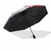 1pc Merry Christmas! Automatic Opening/Closing Umbrella with Portable Tri-Fold Design, 8-Bone Iron Frame, Outdoor for Fans, Travelers, Everyday Use, F