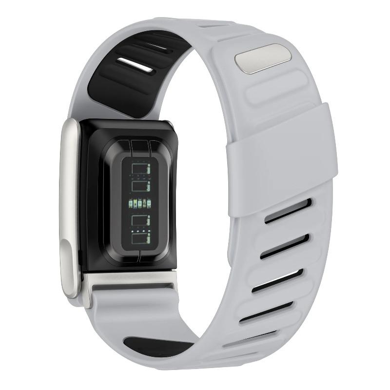 Waterproof Sports Silicone Strap for Whoop 5.0 Two-tone Replacement Wristband  with Snap Button Buckle