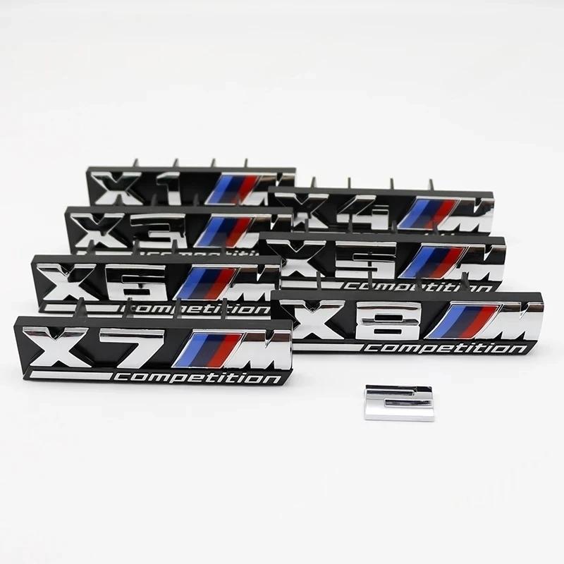 For BMW XM2 XM3 XM4 X5M XM6 M7 F48 G01 E84 E83 F39 F10 F30 G11 Exterior Accessories 3D ABS M Car Front Grille Badge Sticker