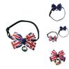 Adjustable Bow Tie Cat Collar With Union Jack Theme Stylish And Comfortable For Pets