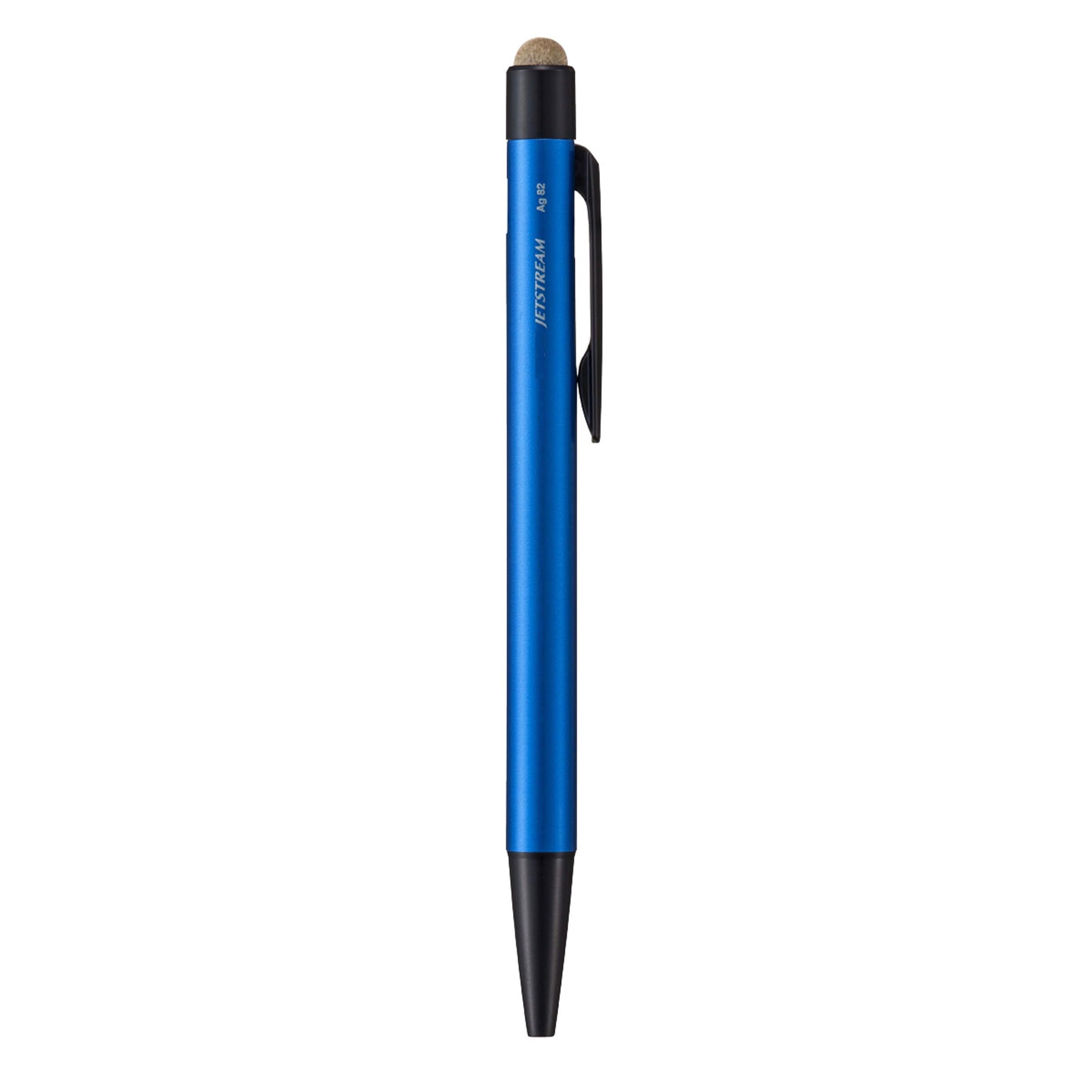 Jetstream Stylus Single Knock Shiny Blue Black Ballpoint Pen Touch Pen Jetstream Stylus Pen 0.7mm +