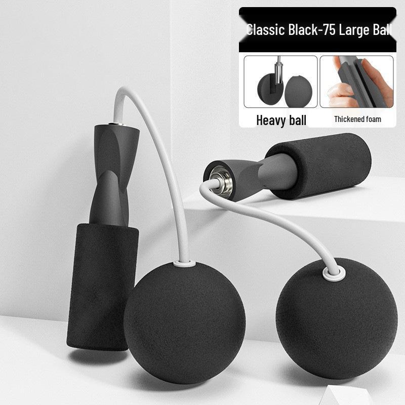 Weighted Cordless Jump Rope with Double Bearings for Indoor Training