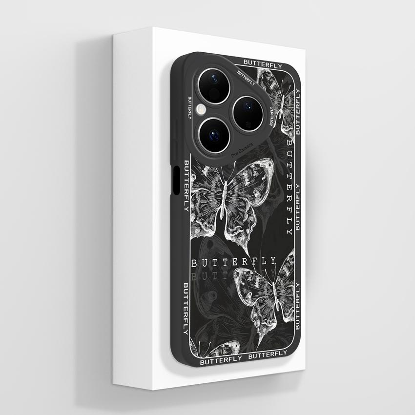 For Huawei Pura 80 Pro Honor X7d X9d X20 V40 Phone Cases Beautiful Village Patterns Lens Protection Liquid Silicone Shockproof Shell For Huawei Casing