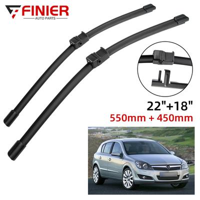 2 sztuk pióra wycieraczek dla Opel Astra H 2004-2009 22 "+ 18" Fit przednia szyba szyby przedniej szczotki do okien akcesoria do wycinarek 2004 2005 2006 2007 2008 2009