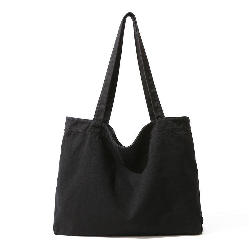 

Холщовая сумка большой вместимости: Сумка-тоут в стиле ретро для улицы, колледжа и повседневного использования With Zipper and Inner Pocket - 42x38cm