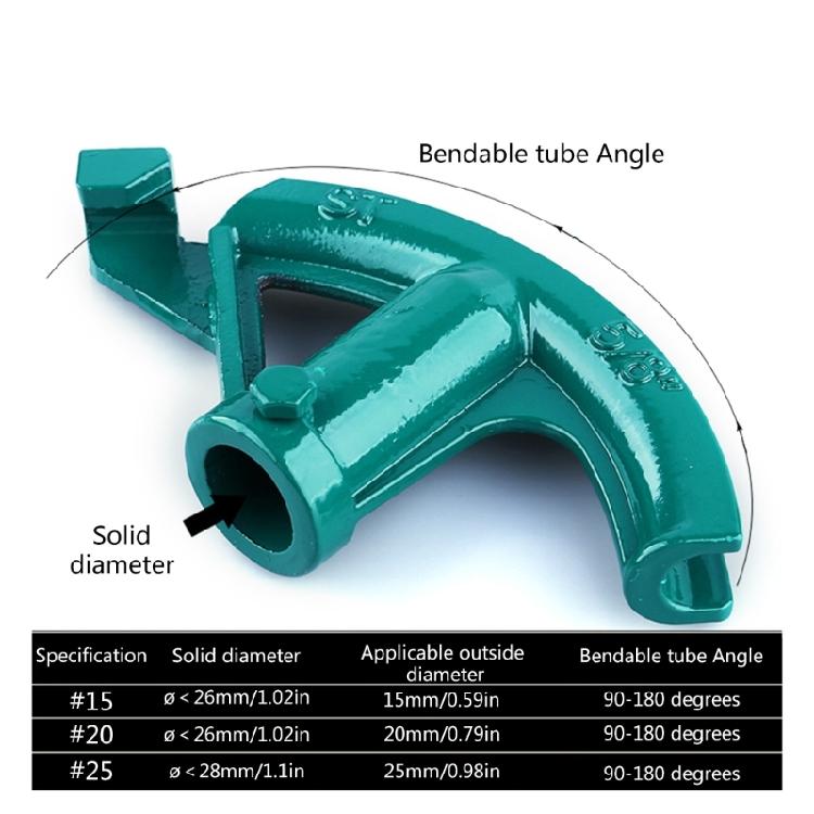 Practical 90-180° Manual Pipe Bender  for Water, Air, and Electrical Tubes