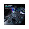 Car Charger with Starlight 66W USB C Fast Car Chargers Adapter 4 in 1 Retractable Car Charger with 2 USB Ports Car Phone Chargers for iPhone 16/15/14
