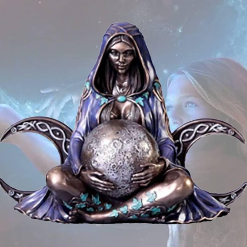 Synthetic Resin Earth Mother Art Statue Home Decoration Gift For Couples And Friends
