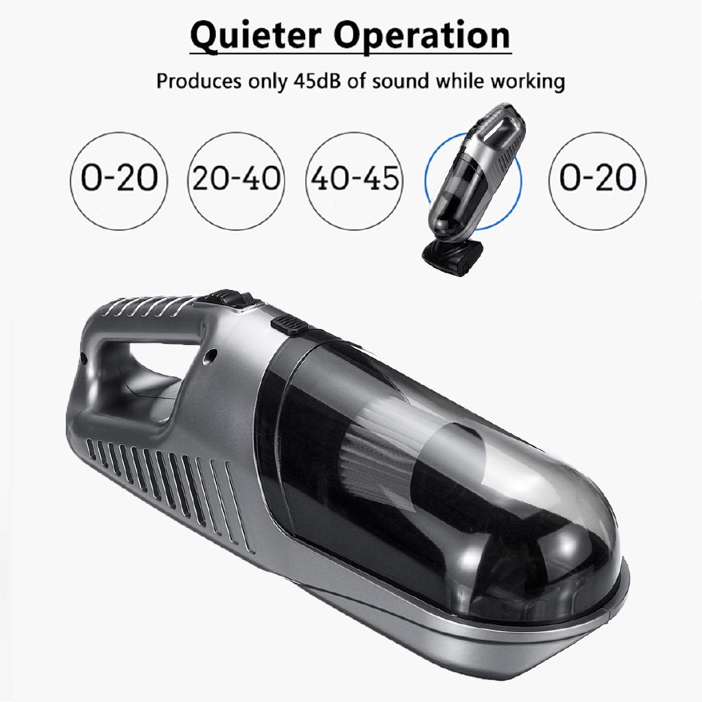 220V 120W Auto Cordless Handheld Vacuum Cleaner Sweeper Lightweight Portable Wet/Dry Car Vaccum Cleaner Home Cleaning