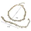 Original Design Niche Retro Woven Gemstone Necklace Light Luxury High Sense Medieval Collarbone Chain