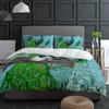 Peacock Wood Grain Feather Retro Duvet Cover With Pillow Case Custom 3pcs Bedding Set Quilt Cover Double Bed Home Textile