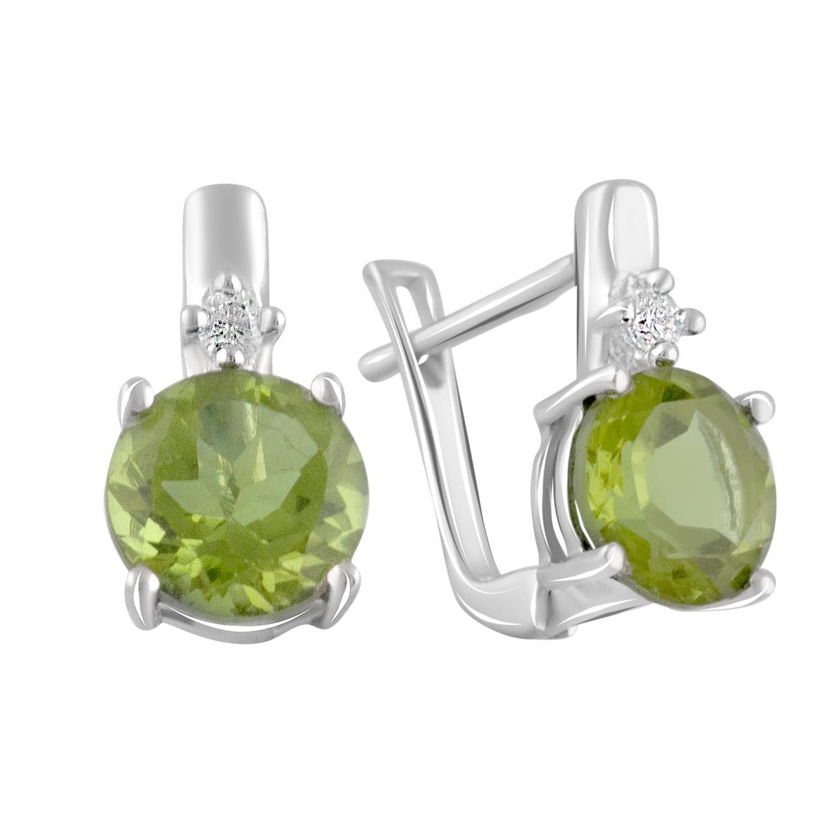 

Срібні сережки з аметистом і султанітом 4.233ct (2093053) різнокольорові кольору