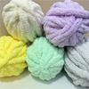 2pcs Chunky Chenille Yarn Wide Soft Arm Knitting Thick Yarn In Solid Colors for Scarves Hats Bags