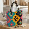  Bohemian Floral Printed Tote Bag Large Capacity Casual Daily Shoulder Handbag for Women