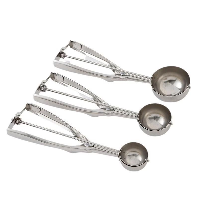 Stainless Steel Ice Cream Scoop Set (3-Piece)