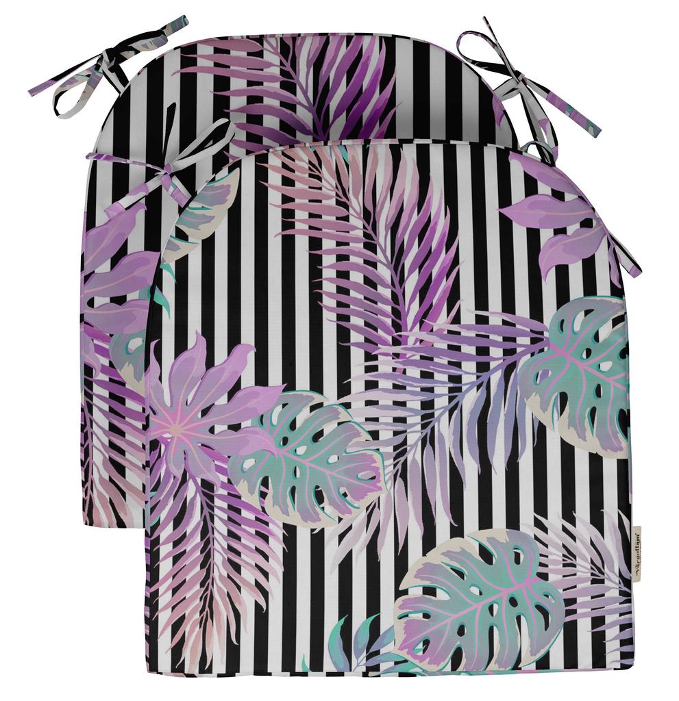 Vargottam Non Slip Dining Chair Cushion U-Shaped Printed Indoor Outdoor Chair Pads Home Decor Reversible & Machine Washable