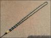 Black Obsidian Cylinder Bead Necklace Cord