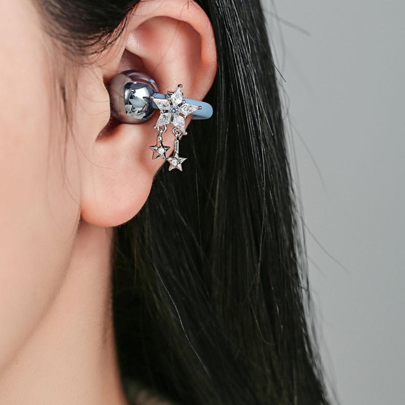 Modern Star Shape Metal Headphone Ear Clips for Freeclip Basic And Newer Ear Units Headsets Decoration Ear Clip