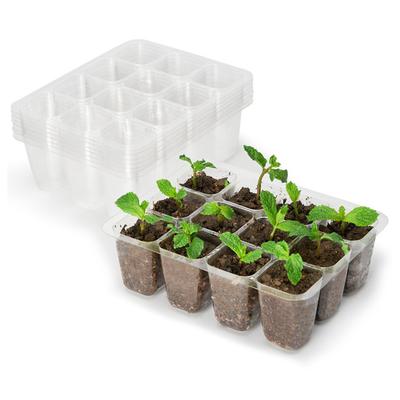10 pçs/set buraco de drenagem anti-risco planta crescer bandeja plástico prático ventilado planta crescer caso para jardim