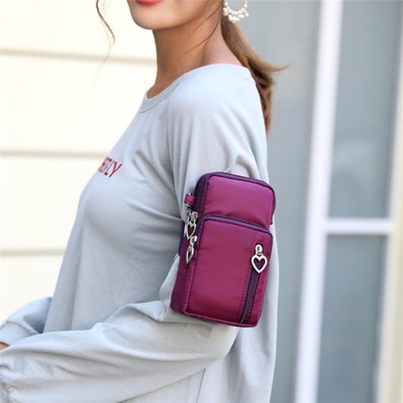 Women Nylon Shoulder Bag Wallet Phone Bag Mini Crossbody Messenger Bag Travel Passport Purse