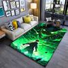 Green Fierce Warrior Design Suitable As a Non-slip Mat for the Living Room or Bedroom Sofa