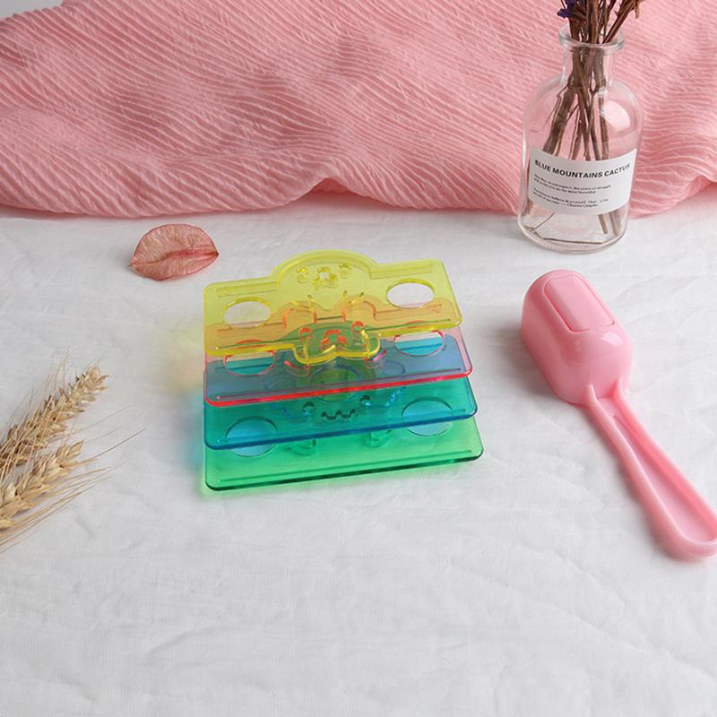 Creative 5 In 1 Cartoon Mould Rice Ball Mold Onigiri Shape And Dry Roasted Seaweed Cutter Set Kitchen Diy Mold Gadget