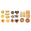 Artificial Dessert Decoration PU Biscuit Cookie Display Pretend Play Toy for Kids Wedding Exhibition